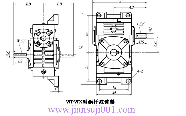 WP、WD型蝸桿減速機